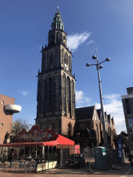 The Martinitoren tower at the Grote Markt square