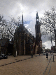 The northwest side of the Sint-Jozefkerk church at the Rademarkt street