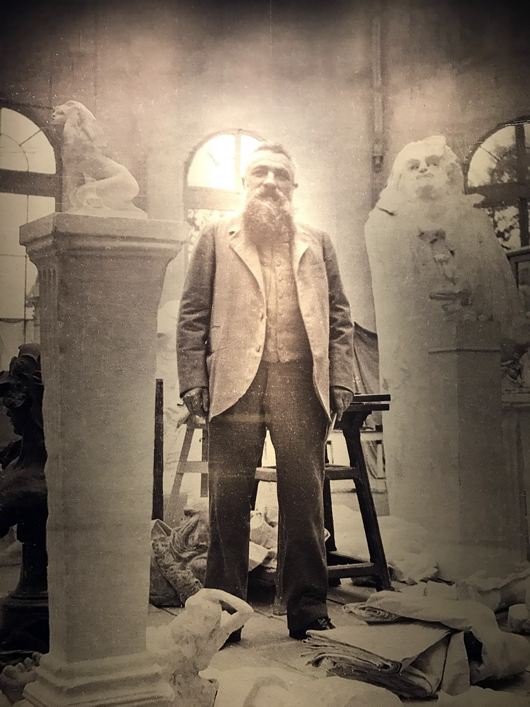 Photograph of Auguste Rodin, at the Lower Floor of the Groninger Museum