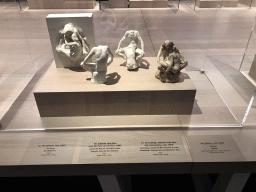 Four statuettes by Auguste Rodin, at the Lower Floor of the Groninger Museum, with explanation