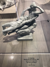Statuette `Fugit Amor (for the Gates of Hell) by Auguste Rodin, at the Lower Floor of the Groninger Museum, with explanation