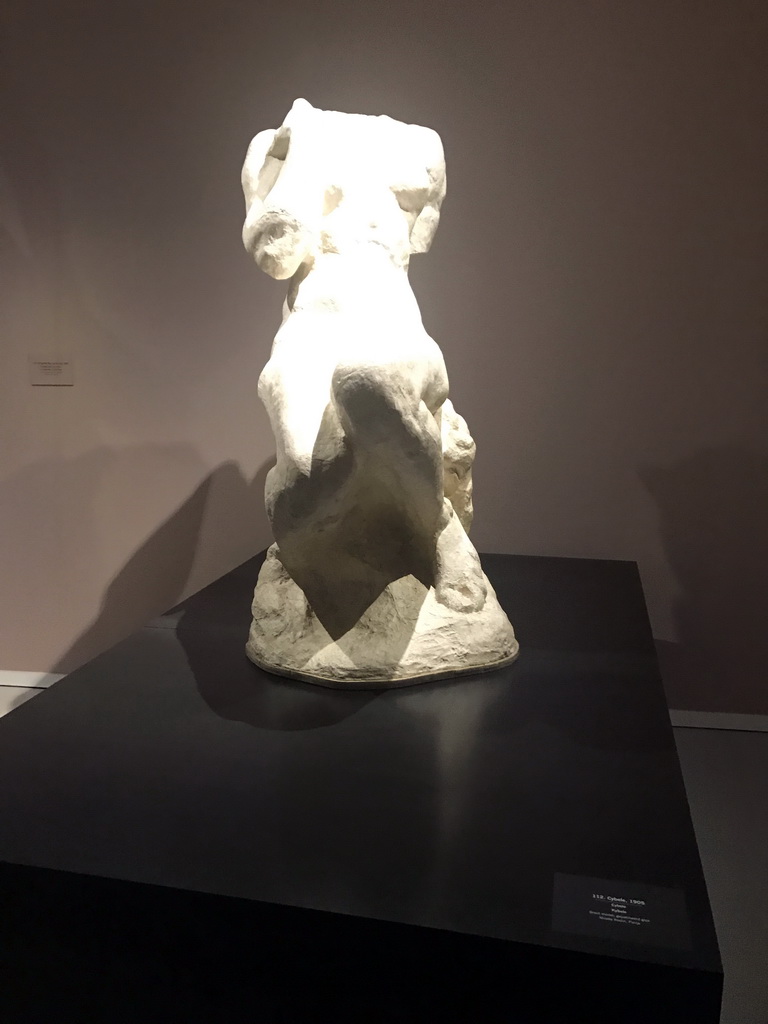 Sculpture `Cybele` by Auguste Rodin, at the Lower Floor of the Groninger Museum, with explanation