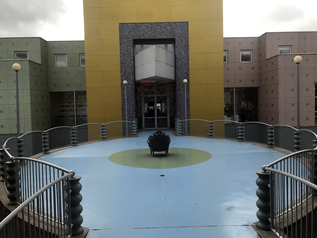 The central part of the Groninger Museum, viewed from the Ground Floor of the east part