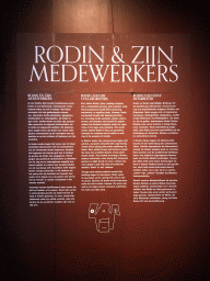 Information on Rodin and his Collaborators, at the Upper Floor of the Groninger Museum