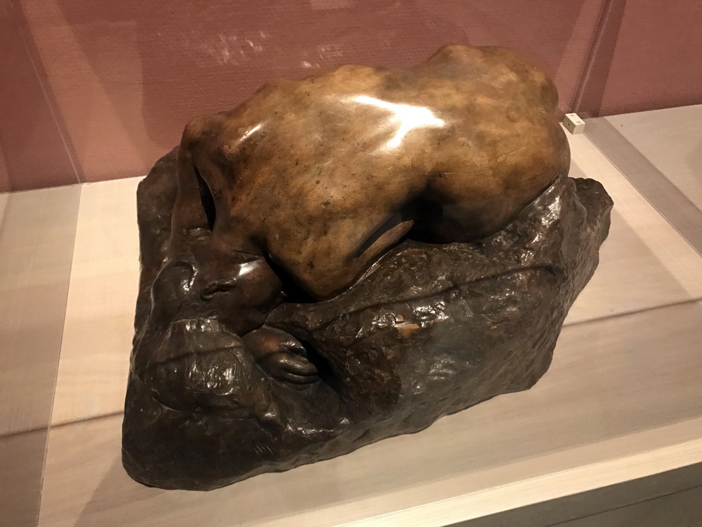 Sculpture `The Danaïd` by Auguste Rodin, at the Lower Floor of the Groninger Museum