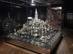 Silverware at the Lower Floor of the Groninger Museum, with explanation