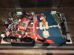 The piece of art `Portable City of Groningen` by Yin Xiuzhen, at the Lower Floor of the Groninger Museum
