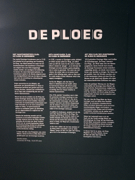 Information on the artists society `De Ploeg`, at the Lower Floor of the Groninger Museum