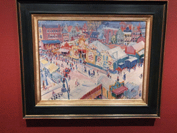 Painting `Groningen May Fair` by Johan Dijkstra, at the Lower Floor of the Groninger Museum