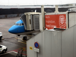 Our KLM airplane at Schiphol Airport