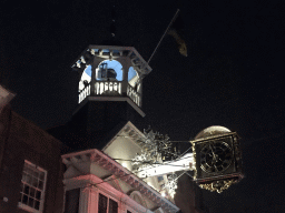 Tower and Clock of the Guildhall, by night