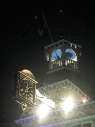 Tower and Clock of the Guildhall, by night