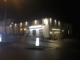 Front of the March Hare restaurant at South Hill, by night