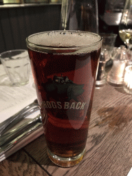 Hogs Back ale at the March Hare restaurant