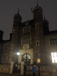 Front of Abbot`s Hospital at High Street, by night