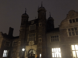 Facade of Abbot`s Hospital at High Street, by night