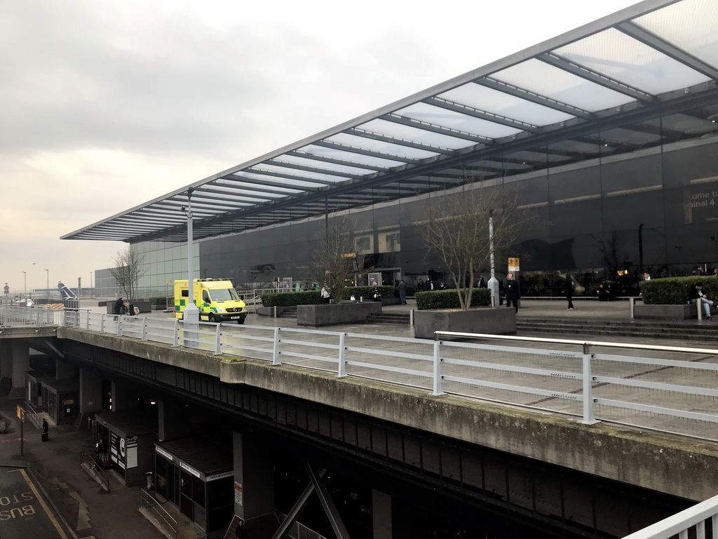 Front of Terminal 4 of London Heathrow Airport