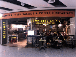 Front of the Comptoir Libanais restaurant at Terminal 4 of London Heathrow Airport