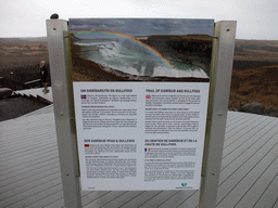 Miaomiao and an explanation on the Gullfoss waterfall