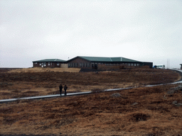 Building with restaurant and gift shop near the upper viewpoint of the Gullfoss waterfall