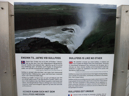 Explanation on the Gullfoss waterfall