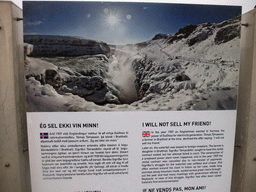 Explanation on the Gullfoss waterfall