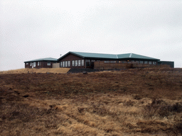 Building with restaurant and gift shop near the upper viewpoint of the Gullfoss waterfall