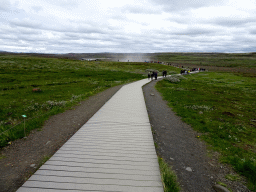 Path to the upper viewpoint of the Gullfoss waterfall