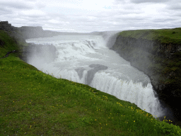 The Gullfoss waterfall, viewed from the lower viewpoint