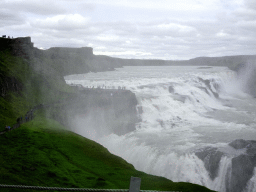 The Gullfoss waterfall, viewed from the lower viewpoint