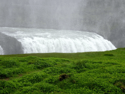 The lower part of the Gullfoss waterfall, viewed from the path from the lower viewpoint to the closeby viewpoint