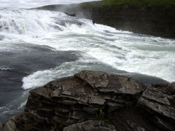 The upper part of the Gullfoss waterfall, viewed from the closeby viewpoint