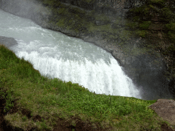 The lower part of the Gullfoss waterfall, viewed from the upper viewpoint