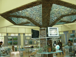 Interior of the museum of the Hainan Volcano Park