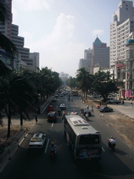 Main road in the city center