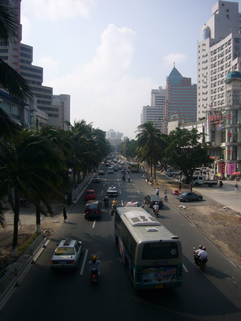 Main road in the city center