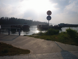 Boats at the seaside, during the photoshoot