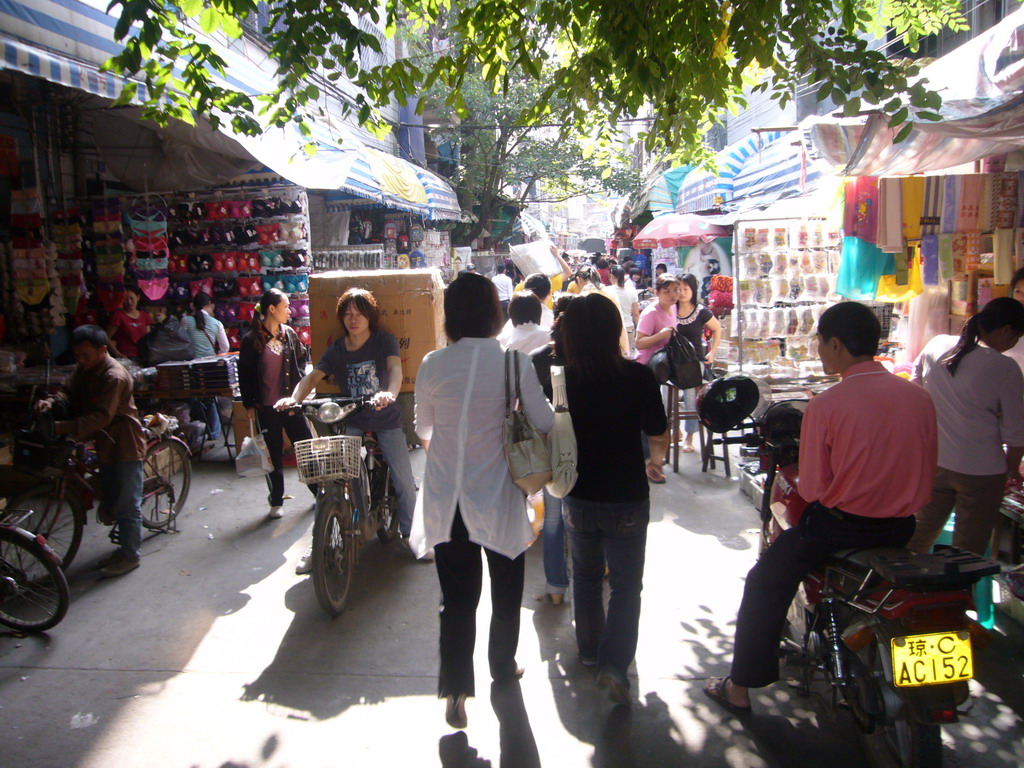 Shopping street in the city center