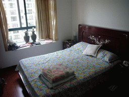 Our bedroom in the apartment of Miaomiao`s parents