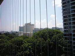 View from the balcony of the apartment of Miaomiao`s parents