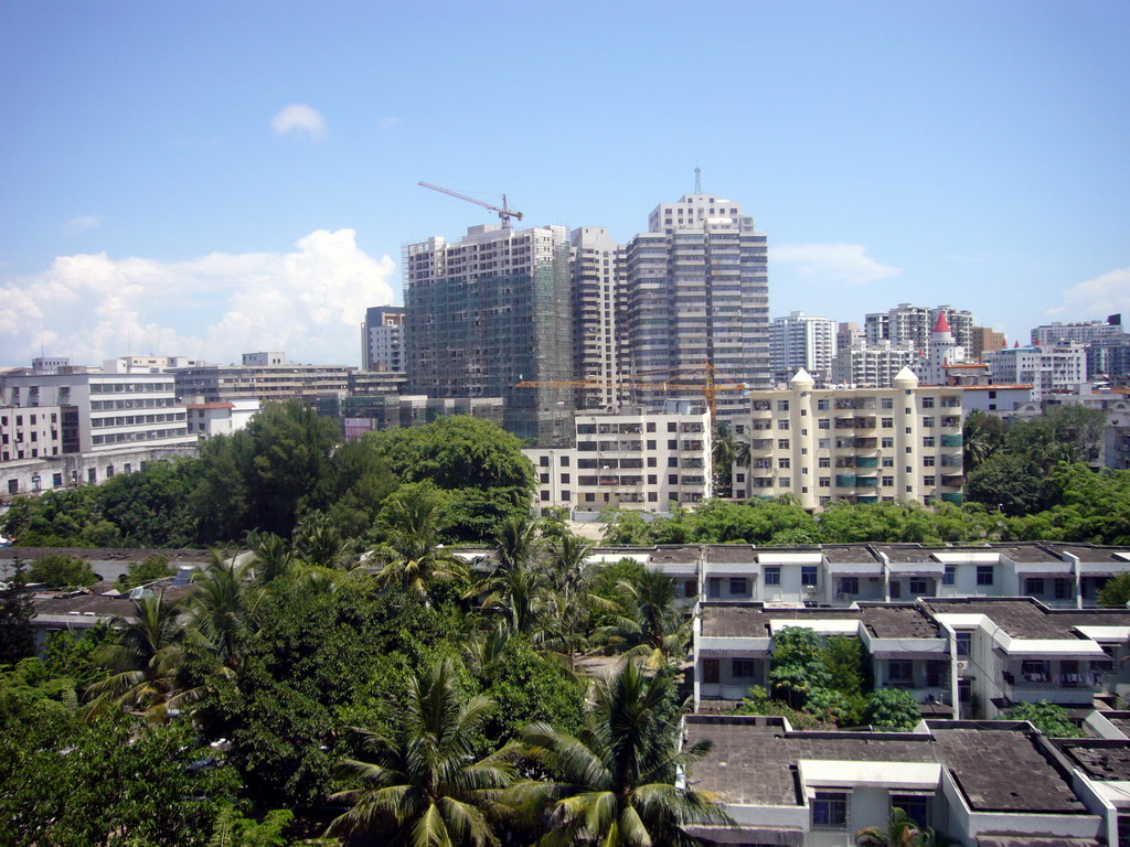 View from the window of the apartment of Miaomiao`s parents