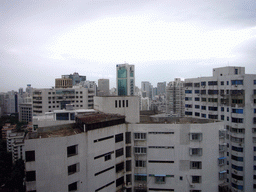 View from the window of an apartment of Miaomiao`s friend