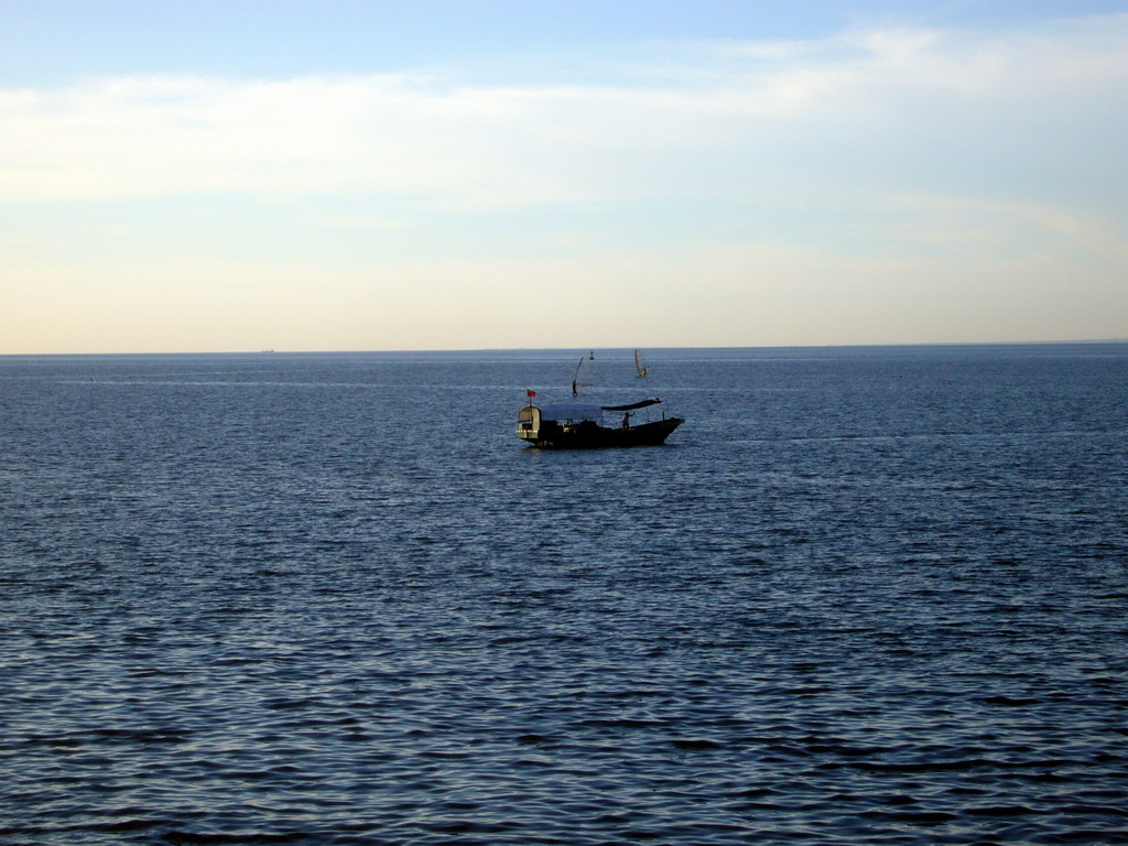 Fishing boat near the harbour of Haikou