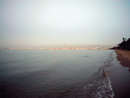 Beach and skyline of Haikou