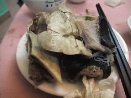Snake and turtle meat in a restaurant at the city center