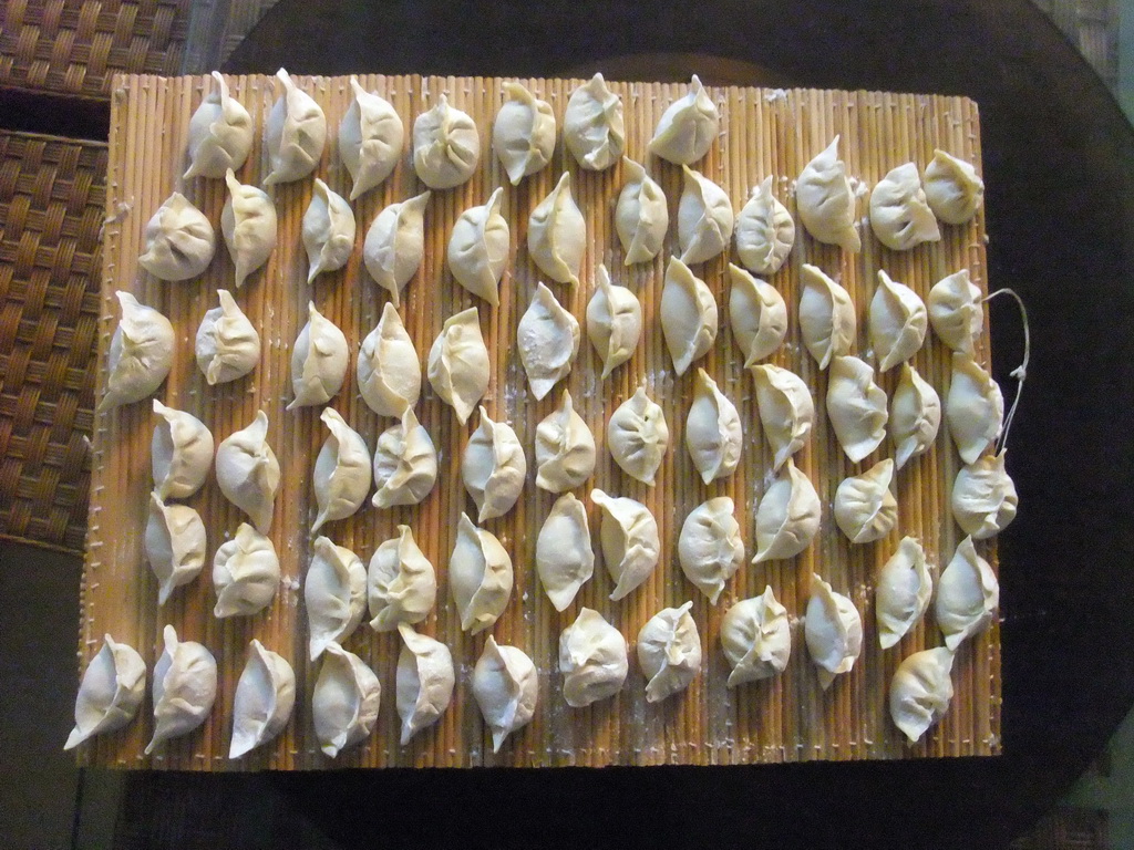 Dumplings at Miaomiao`s parents` home, at the Chinese New Year