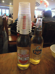 Anchor and Tiger beers at the Haikou Qilou Snack Street