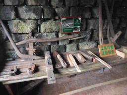 Tools at the old village at the Hainan Volcano Park