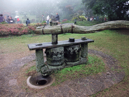 Old plough at the Hainan Volcano Park