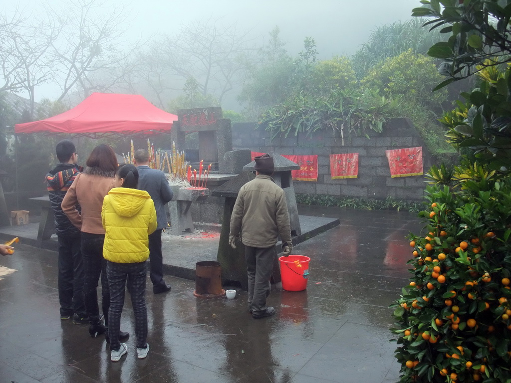 The Holy Temple of Volcano, at the Mt. Fengluling volcano crater at the Hainan Volcano Park